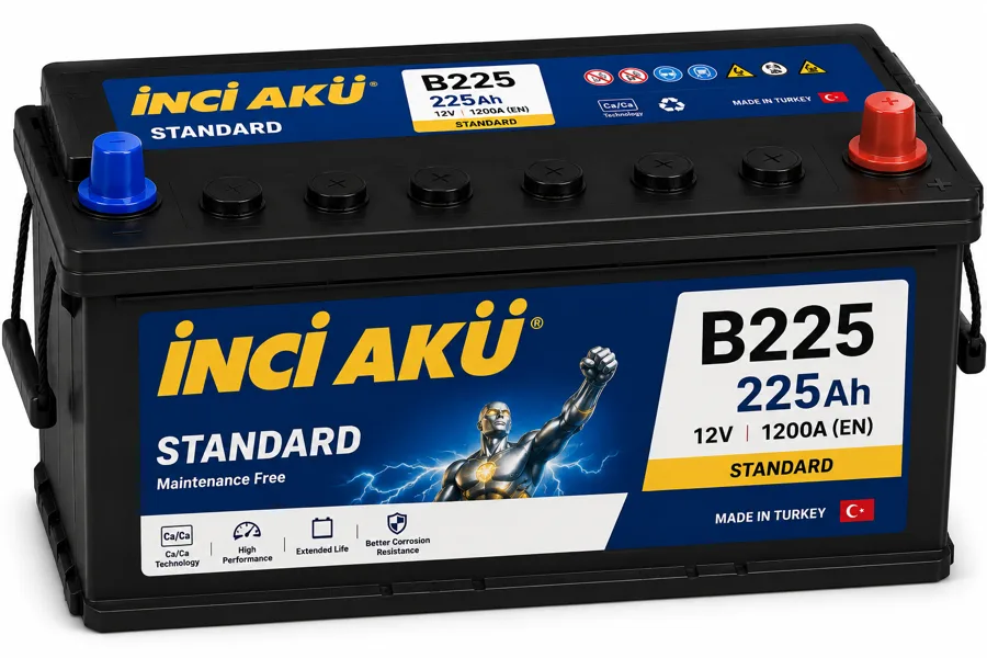 B225 | Inci Aku - Turkey - 225Ah - Standrad