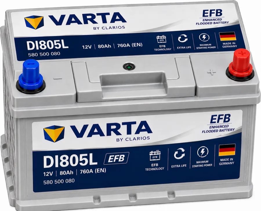 DI805L | Varta EFB - German - 80Ah