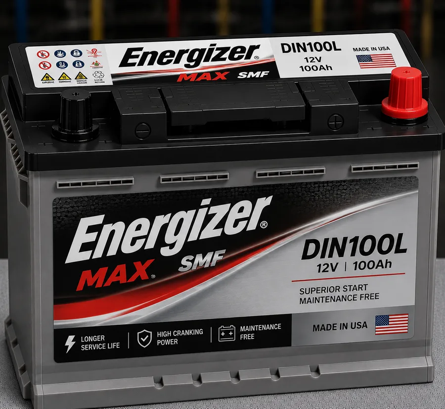 DIN100L | Energizer Max SMF - USA - 100Ah