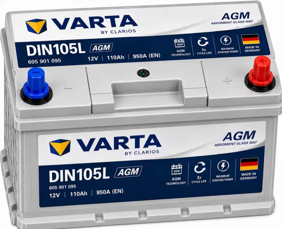 DIN105L | Varta AGM - German - 110Ah