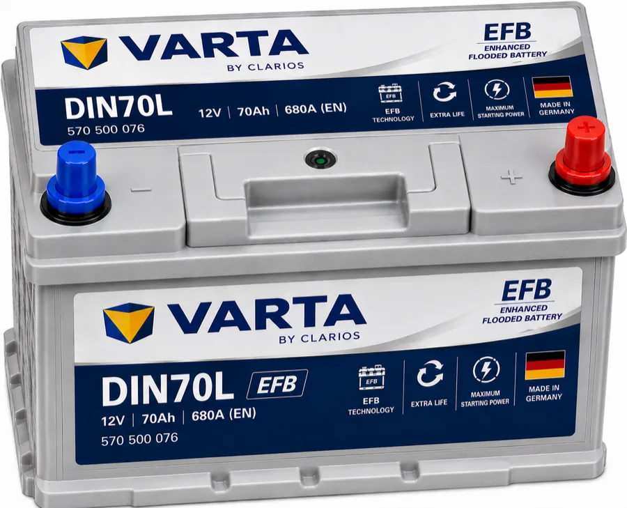 DIN70L | Varta EFB - German - 70Ah