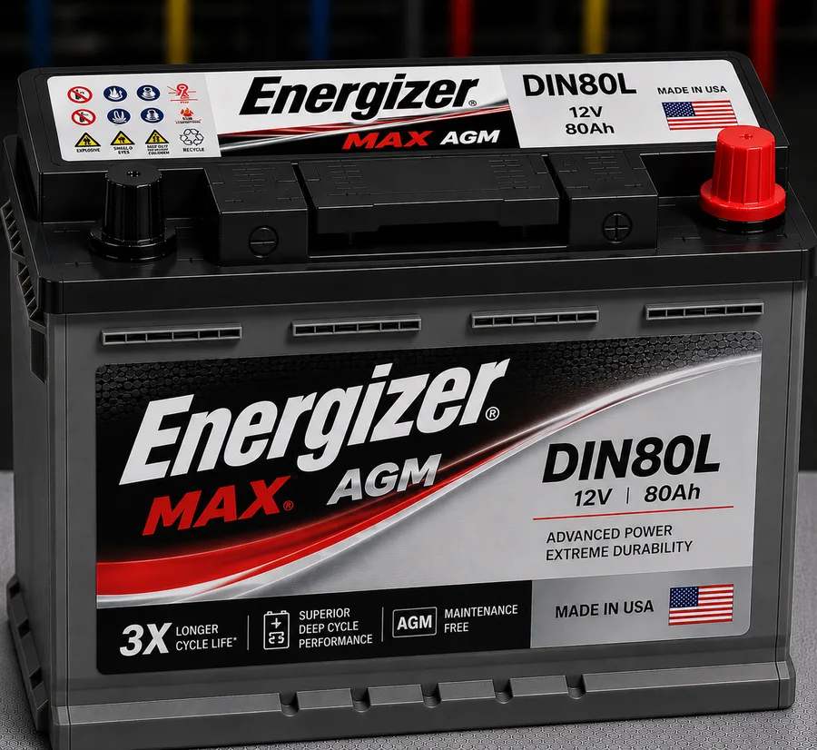 DIN80L | Energizer Max AGM - USA - 80Ah