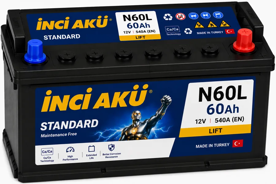 N60L | Inci Aku - Turkey - 60Ah - Lift