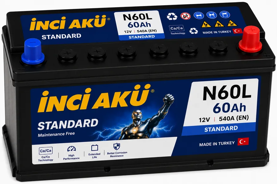 N60L | Inci Aku - Turkey - 60Ah - Standard