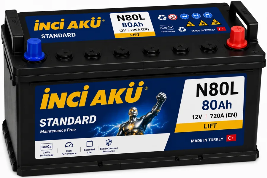 N80L | Inci Aku - Turkey - 80Ah -Lift